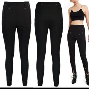 Alexander Wang high rise Zip Skinny pants